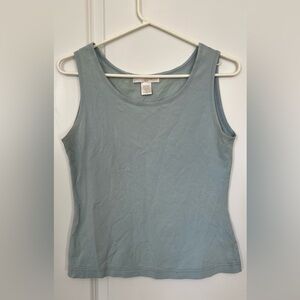 🌸3/$10) Capeisle Knitters Women's Blue Tank Top